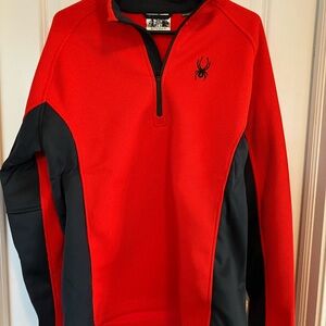 Spyder Men's Red and Black Jacket (never worn)